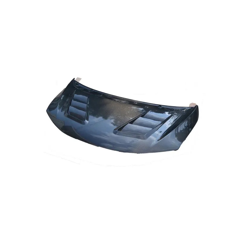 High Quality Carbon Fiber Car Bonnet Engine Hood for 2015  Fit/Jazz JS Style Engine Cover Wholesale